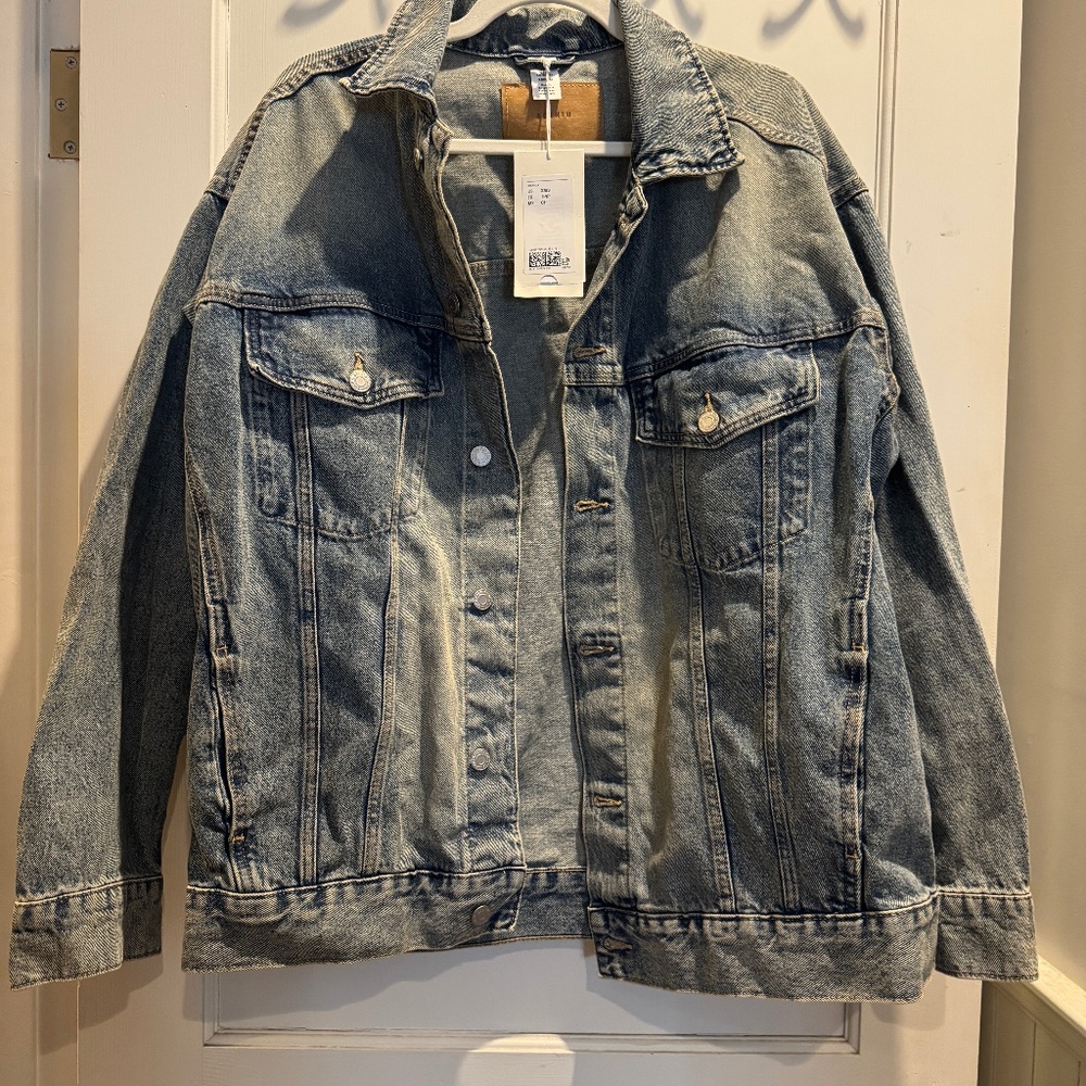 H&M oversized denim jacket